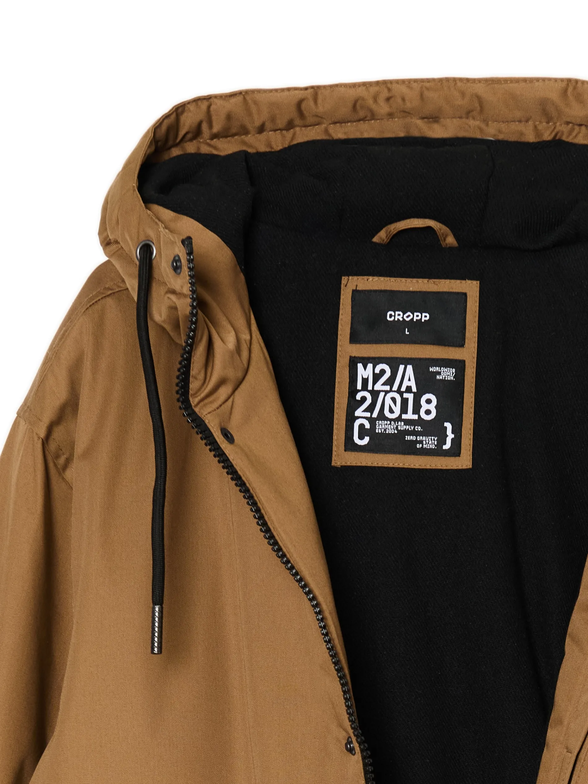 Cropp Kurtki Zimowe|Kurtki, Płaszcze*Jasno płaszcz z kapturem