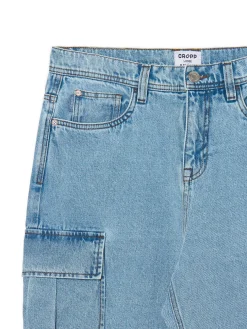 Cropp Jeansy*Jasnoe jeansy loose cargo