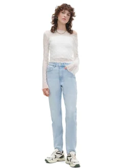 Cropp Jeansy*Jasnoe jeansy mom slim TALL