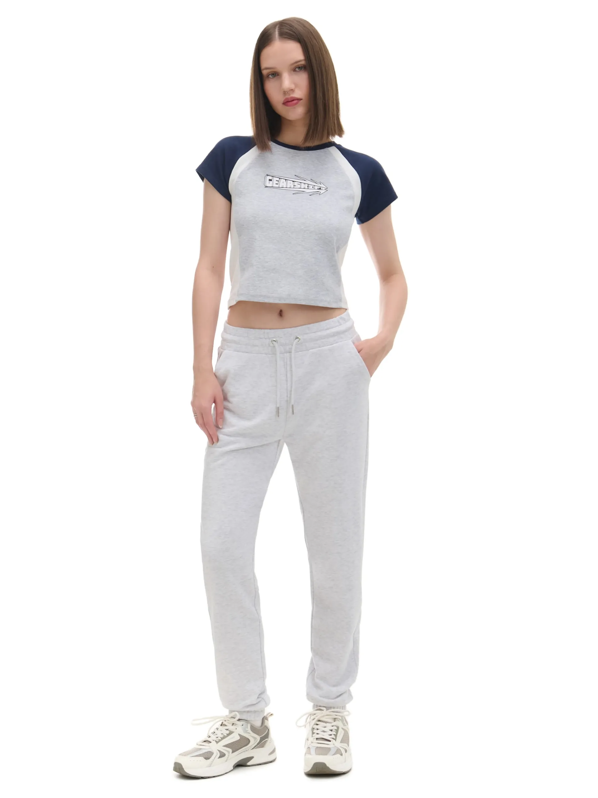 Cropp Spodnie*Jasnoszare dresowe joggery