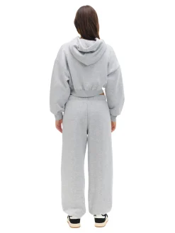 Cropp Spodnie|Sety*Jasnoszare dresowe joggery z naszywką