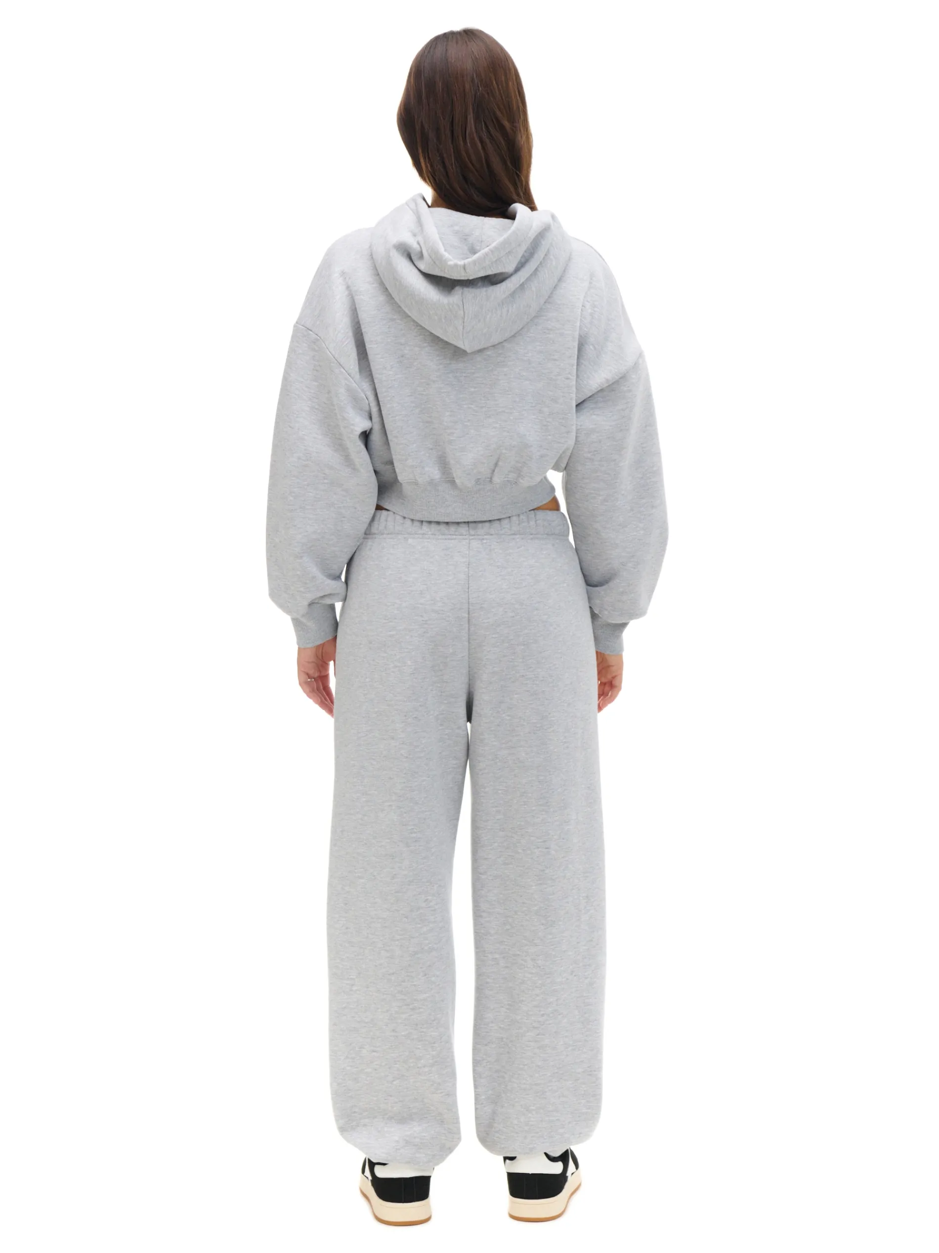 Cropp Spodnie|Sety*Jasnoszare dresowe joggery z naszywką