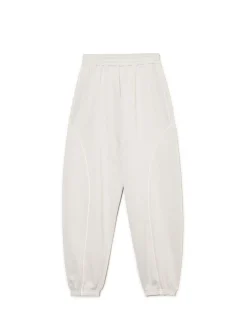 Cropp Spodnie*Jasnoszare dresowe joggery z naszywkami