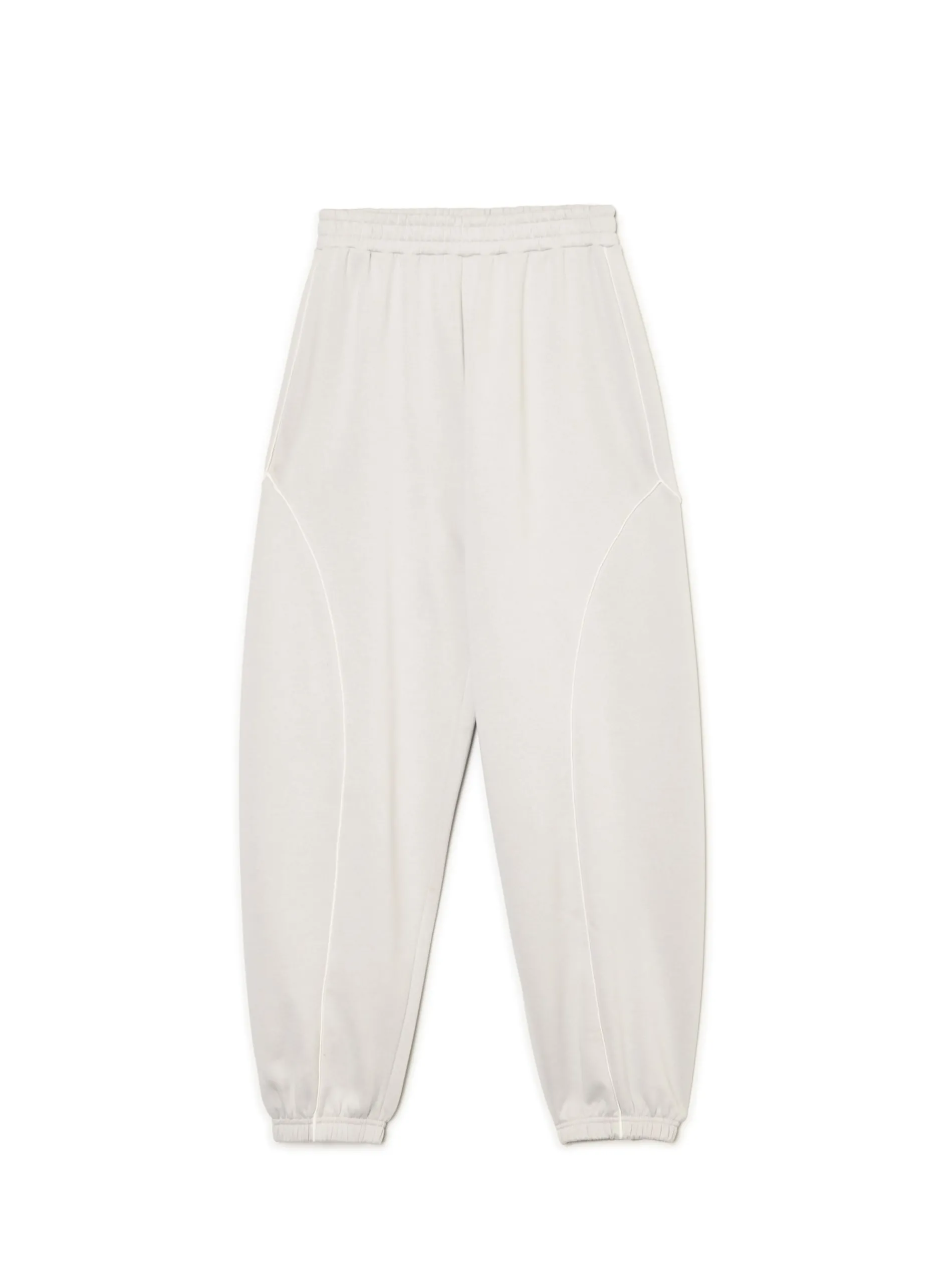 Cropp Spodnie*Jasnoszare dresowe joggery z naszywkami