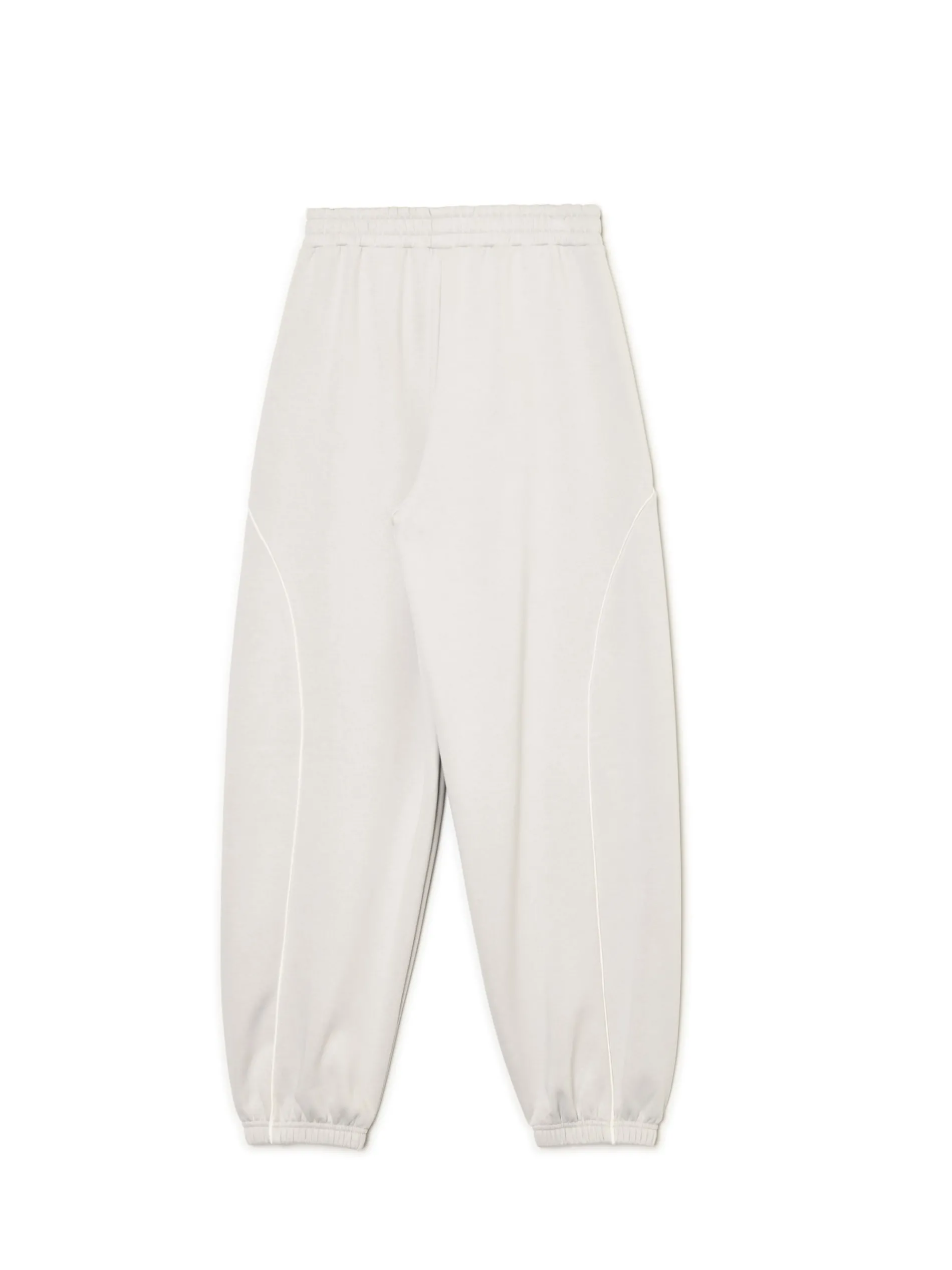 Cropp Spodnie*Jasnoszare dresowe joggery z naszywkami