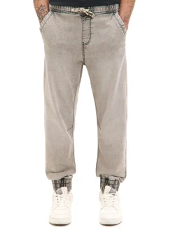 Cropp Jeansy*Jasnoszare jeansowe joggery regular