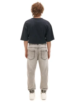 Cropp Jeansy*Jasnoszare jeansowe joggery regular