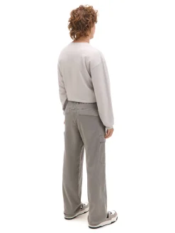 Cropp Spodnie*Jasnoszare spodnie jogger loose