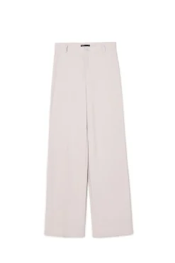 Cropp Spodnie*Jasnoszare spodnie z wysokim stanem