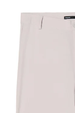 Cropp Spodnie*Jasnoszare spodnie z wysokim stanem