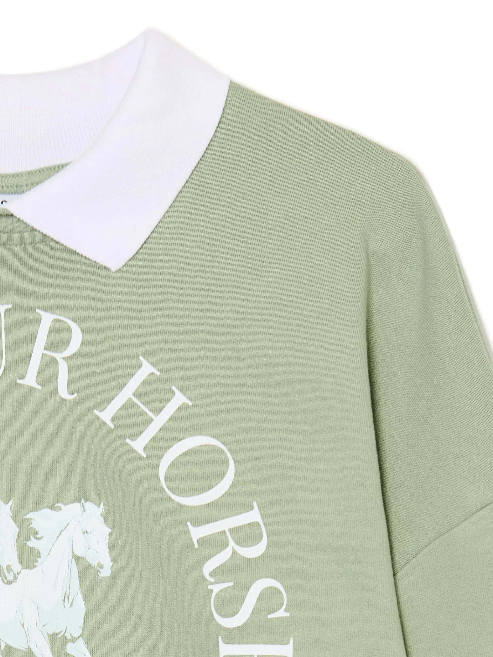 Cropp Bluzy*Jasnozielona bluza z kołnierzykiem