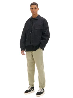 Cropp Spodnie*Jasnozielone dresowe joggery loose