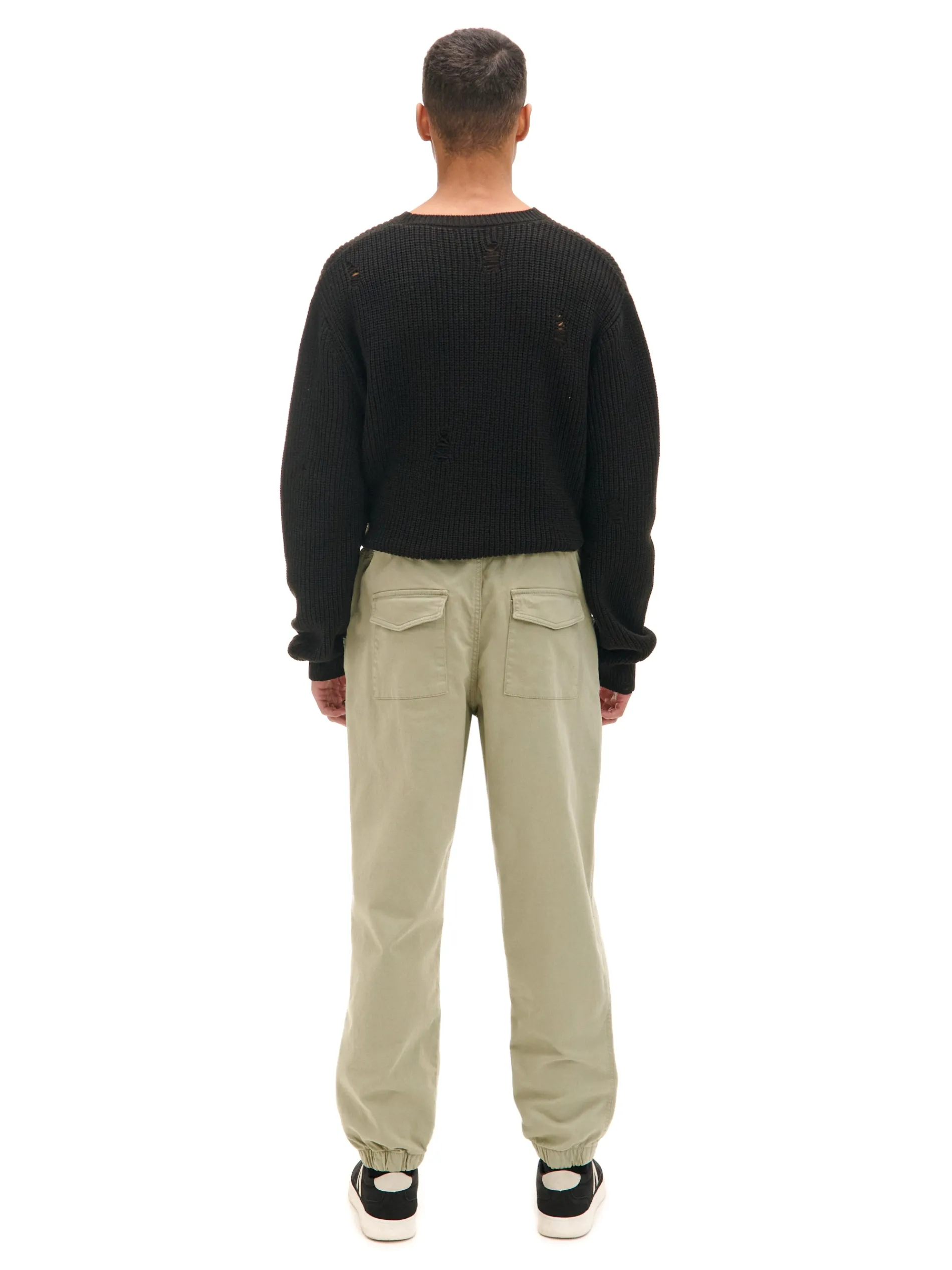 Cropp Spodnie*Jasnozielone dresowe joggery loose