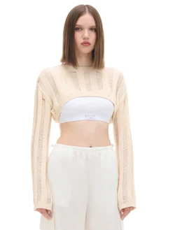 Cropp Swetry*Jasny krótki sweter