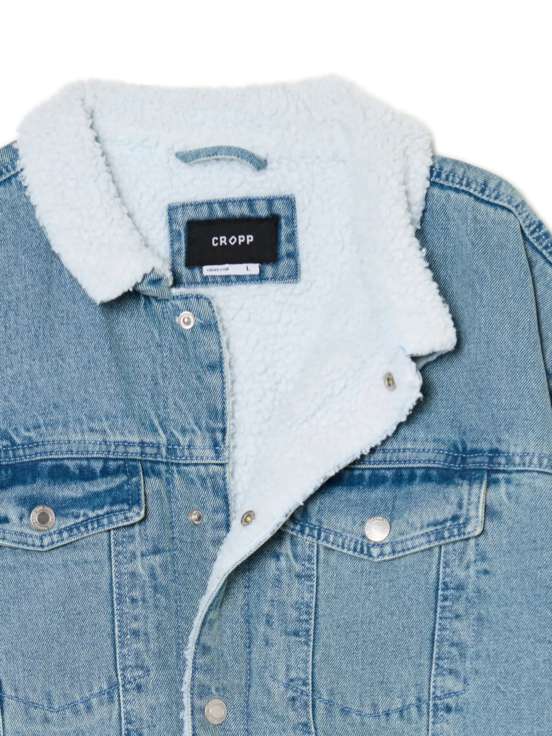 Cropp Kurtki, Płaszcze|Denim*Jeansowa kurtka sherpa