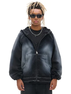 Cropp Kurtki, Płaszcze|Denim*Jeansowa kurtka z efektem przetarcia