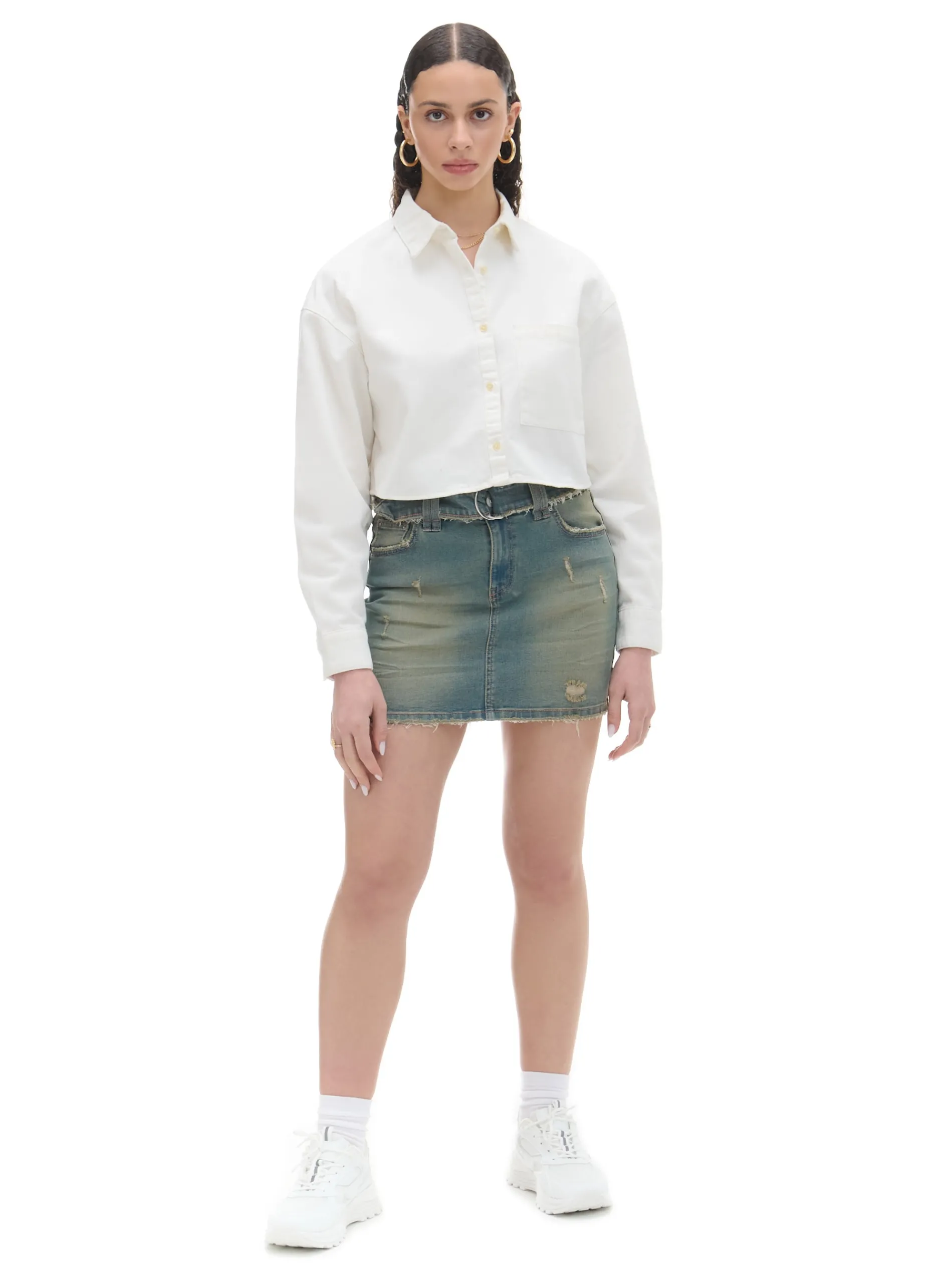 Cropp Spódnice*Jeansowa spódnica mini