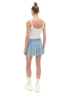 Cropp Spódnice*Jeansowa spódniczka z zakładkami