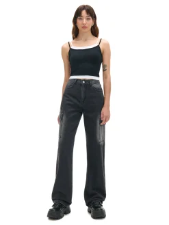 Cropp Jeansy*Jeansy baggy TALL z efektem sprania