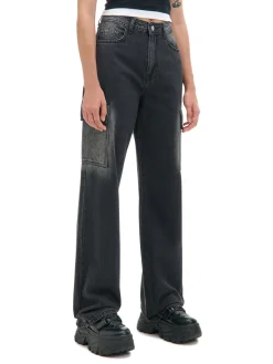 Cropp Jeansy*Jeansy baggy TALL z efektem sprania