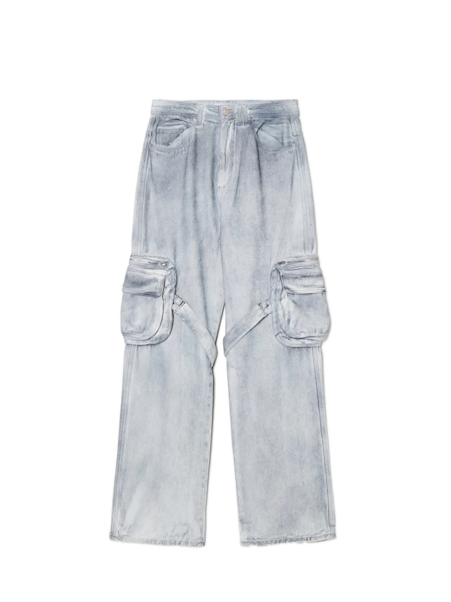 Cropp Jeansy*Jeansy baggy z efektem sprania