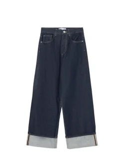 Cropp Jeansy*Jeansy baggy z podwiniętymi nogawkami