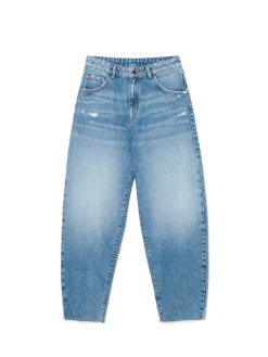 Cropp Jeansy*Jeansy balloon z przetarciami