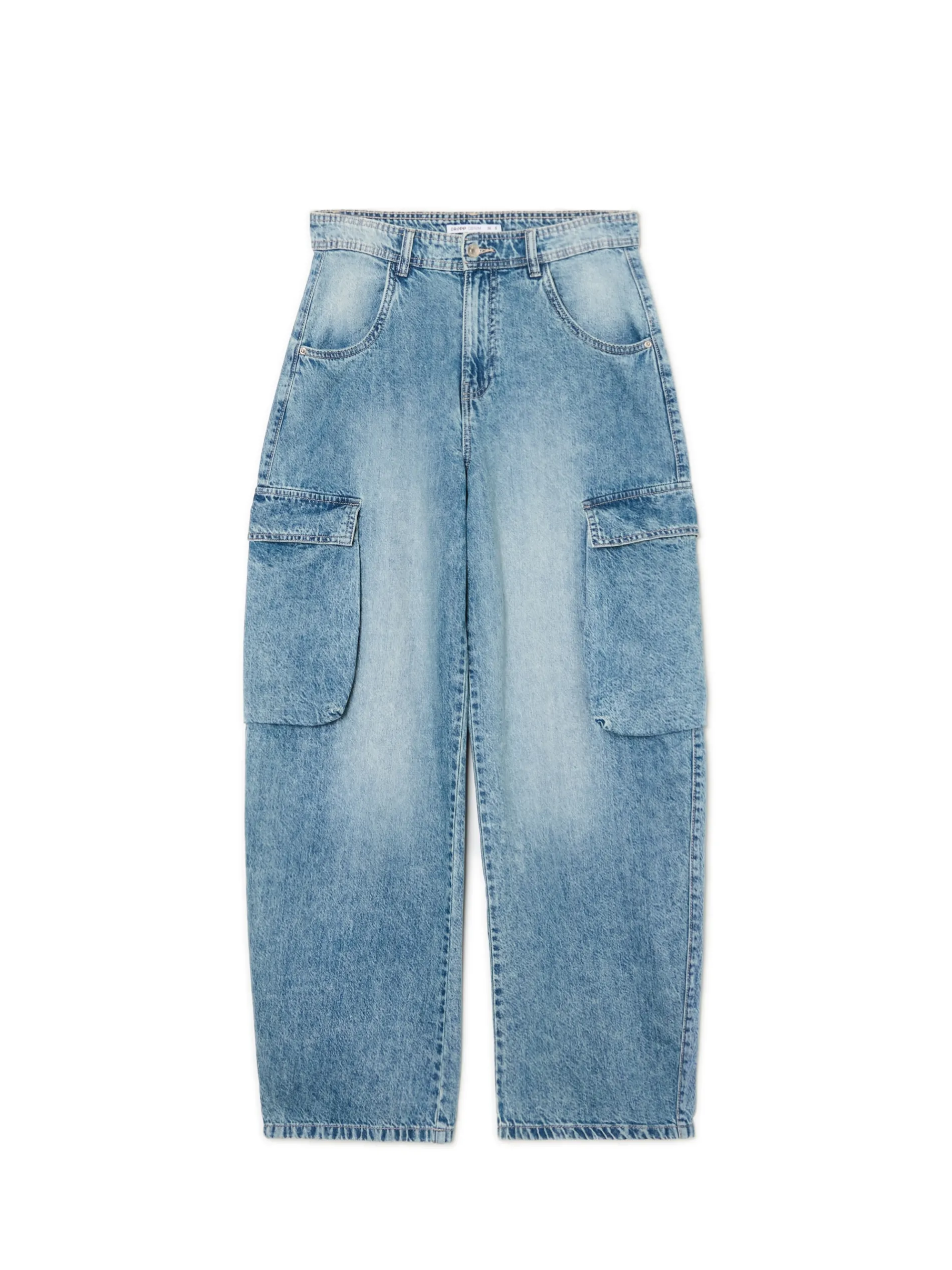 Cropp Jeansy*Jeansy skater z efektem sprania