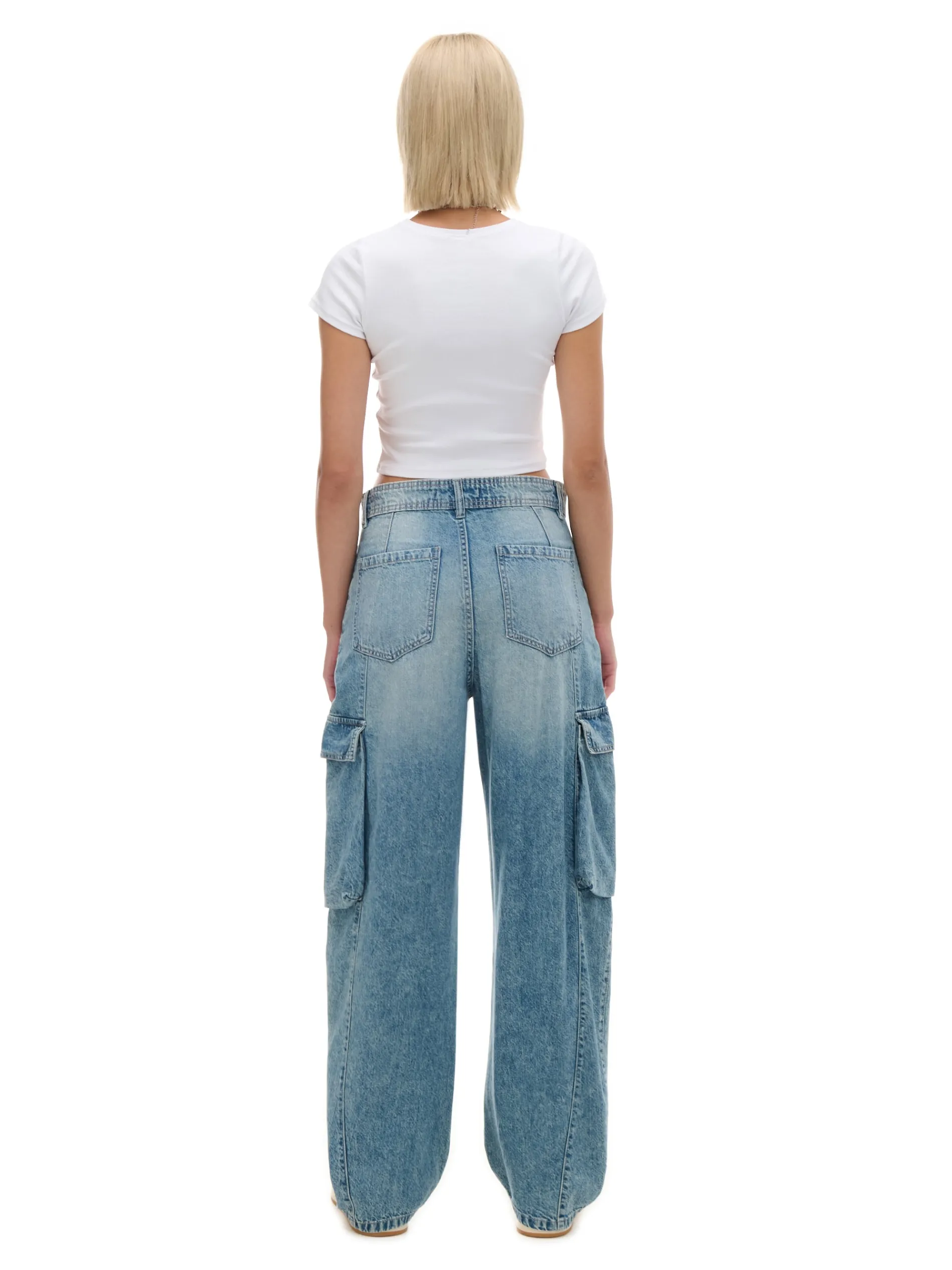 Cropp Jeansy*Jeansy skater z efektem sprania