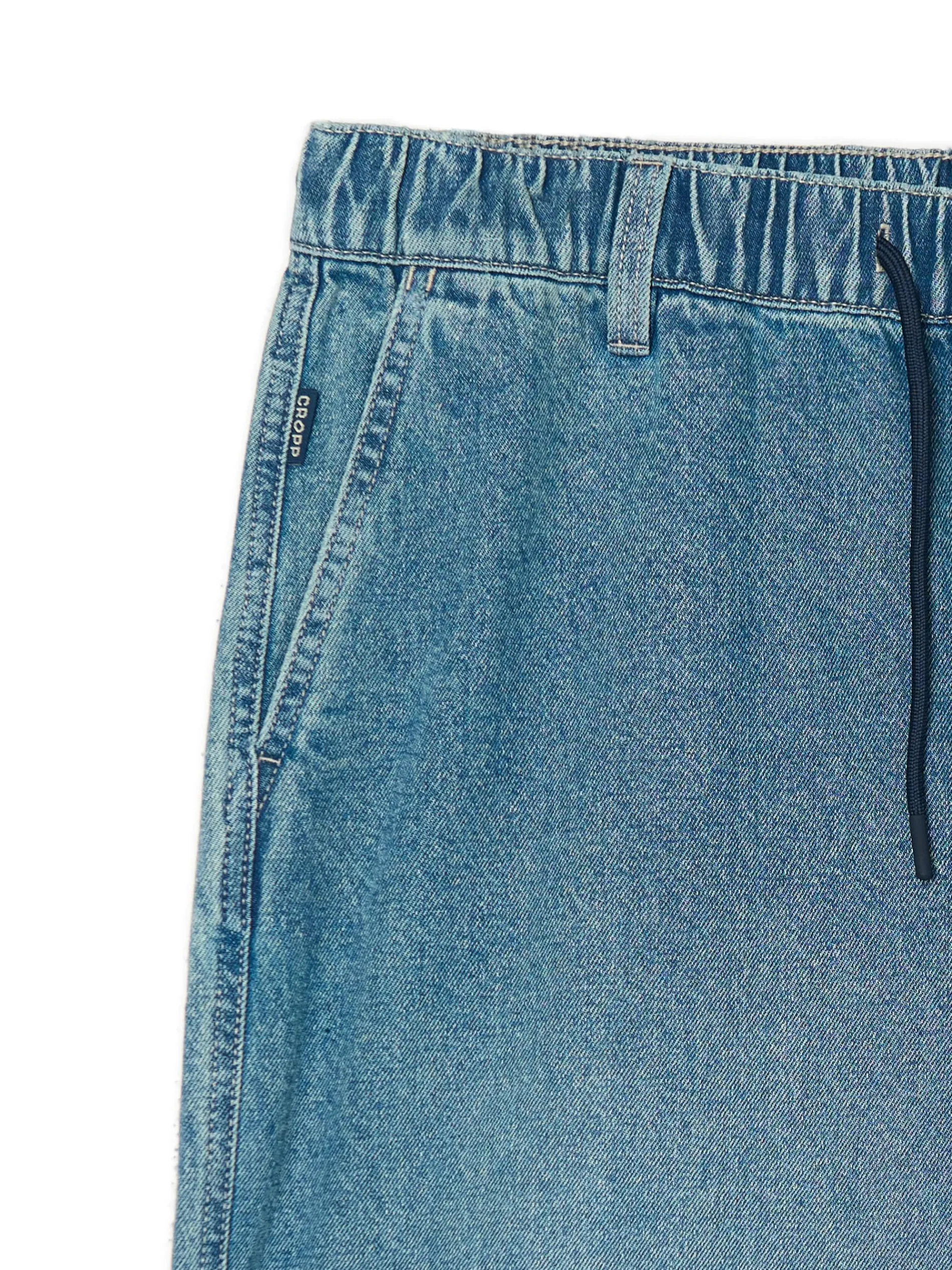 Cropp Jeansy*Jeansy skater z gumą w pasie