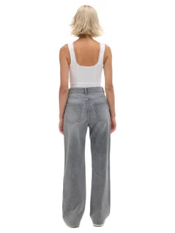 Cropp Jeansy*Jeansy straight z wysokim stanem