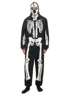 Cropp Snuddie, Onesie|Cozy*Jednoczęściowa piżama onesie z kościotrupem