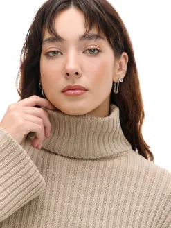 Cropp Swetry*Jesienny sweter oversize z golfem