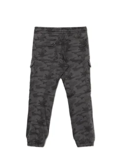 Cropp Spodnie*Joggery cargo z nadrukiem moro