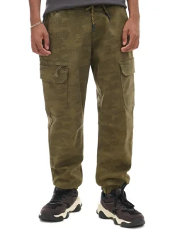 Cropp Spodnie*Joggery cargo z nadrukiem camo