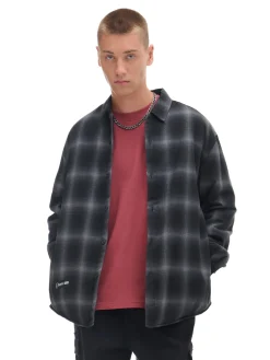 Cropp Koszule*Koszula w kratę z haftem