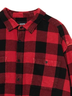 Cropp Koszule*Koszula w kratę z postrzępieniami