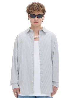 Cropp Koszule*Koszula z długim rękawem w pionowe paski