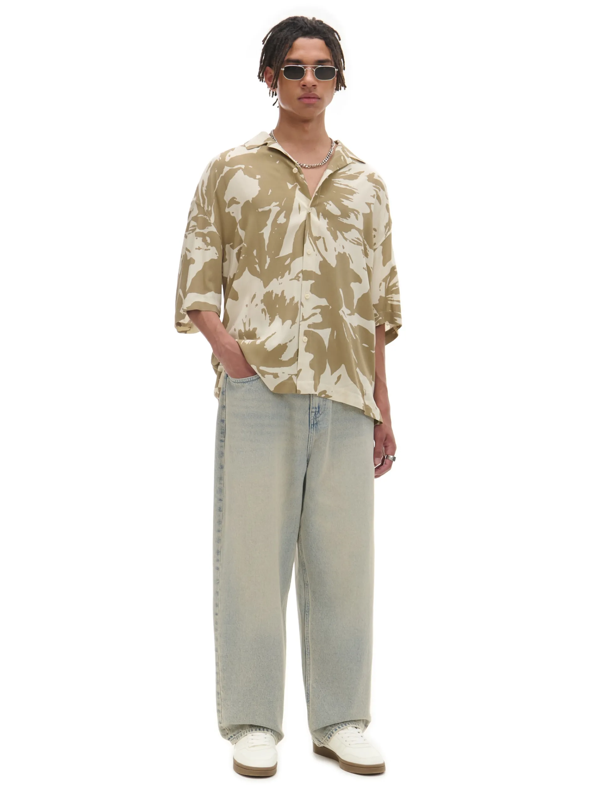 Cropp Koszule*Koszula z krótkim rękawem i deseniem