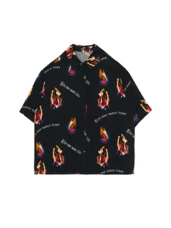 Cropp Koszule, Bluzki*Koszula z nadrukiem z różami