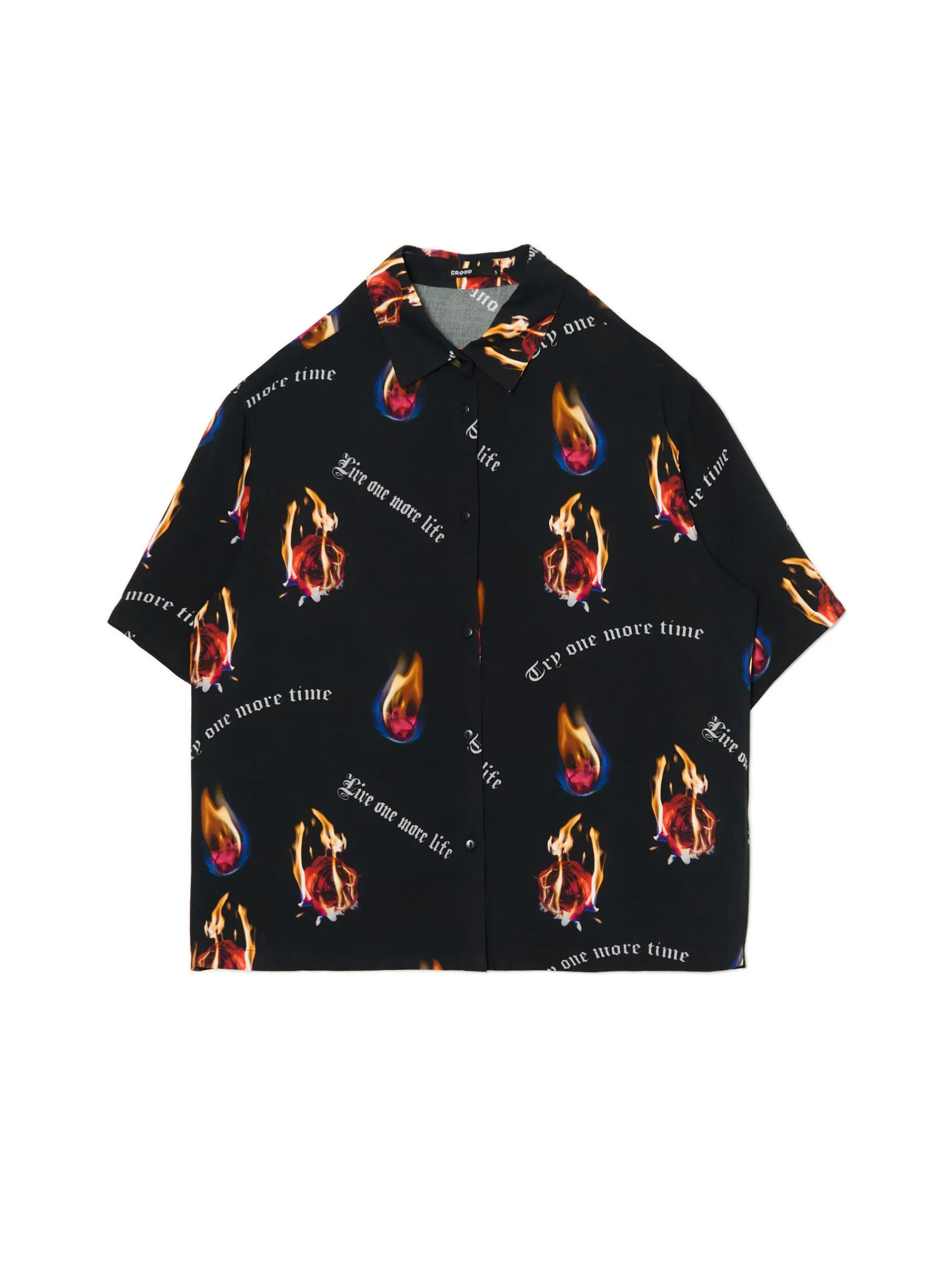 Cropp Koszule, Bluzki*Koszula z nadrukiem z różami