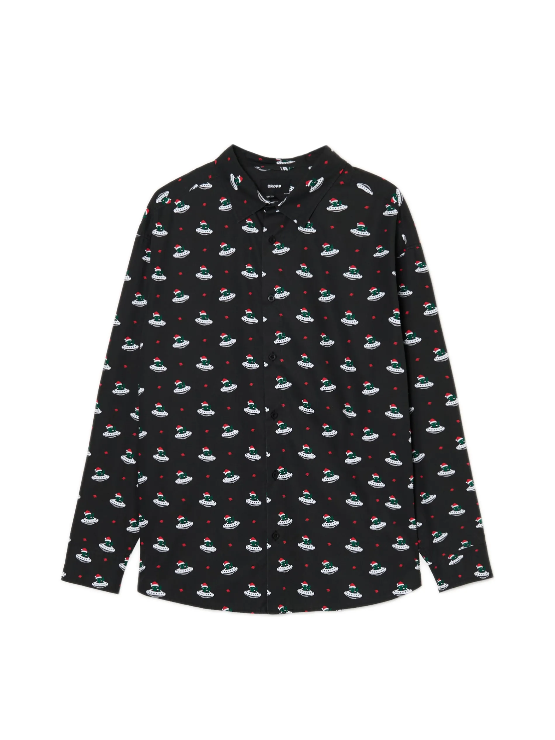 Cropp Ubrania Świąteczne|Koszule*Koszula ze świąteczną inwazją obcych