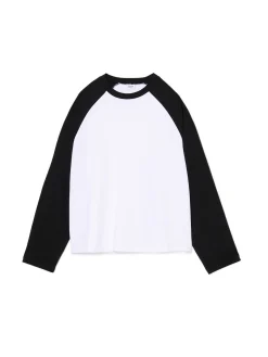 Cropp Koszulki, Topy*Koszulka longsleeve z czarnymi rękawami