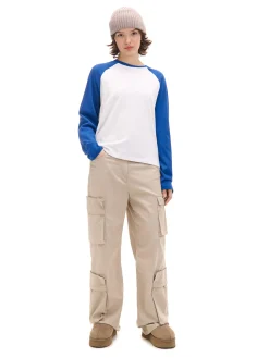 Cropp Koszulki, Topy*Koszulka longsleeve z mi rękawami