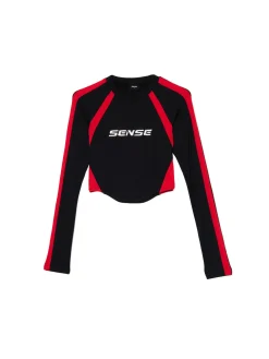 Cropp Koszulki, Topy*Koszulka longsleeve z racingowym nadrukiem