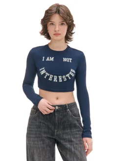 Cropp Koszulki, Topy*Koszulka longsleeve z uśmiechniętym nadrukiem