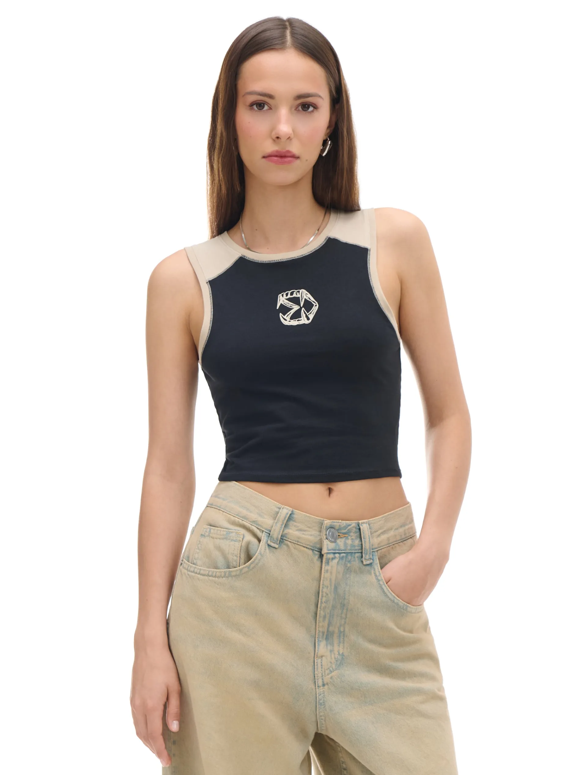 Cropp Koszulki, Topy*Koszulka na szerokich ramiączkach