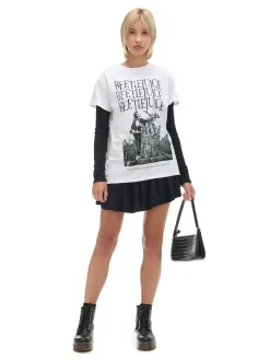 Cropp Koszulki, Topy*Koszulka oversize z Beetlejuice
