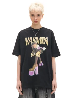 Cropp Koszulki, Topy*Koszulka oversize z nadrukiem Bratz