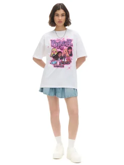 Cropp Koszulki, Topy*Koszulka oversize z nadrukiem Bratz